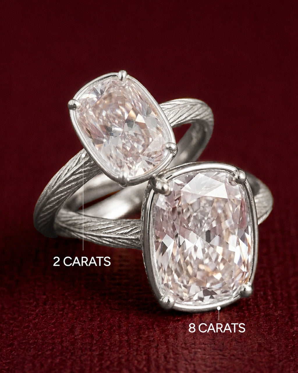 Sterling Silver Mini Elongated Cushion Ring