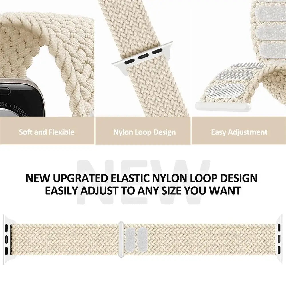 Apple Watch Nylon Band - Durable Velcro Strap - Stylish Look