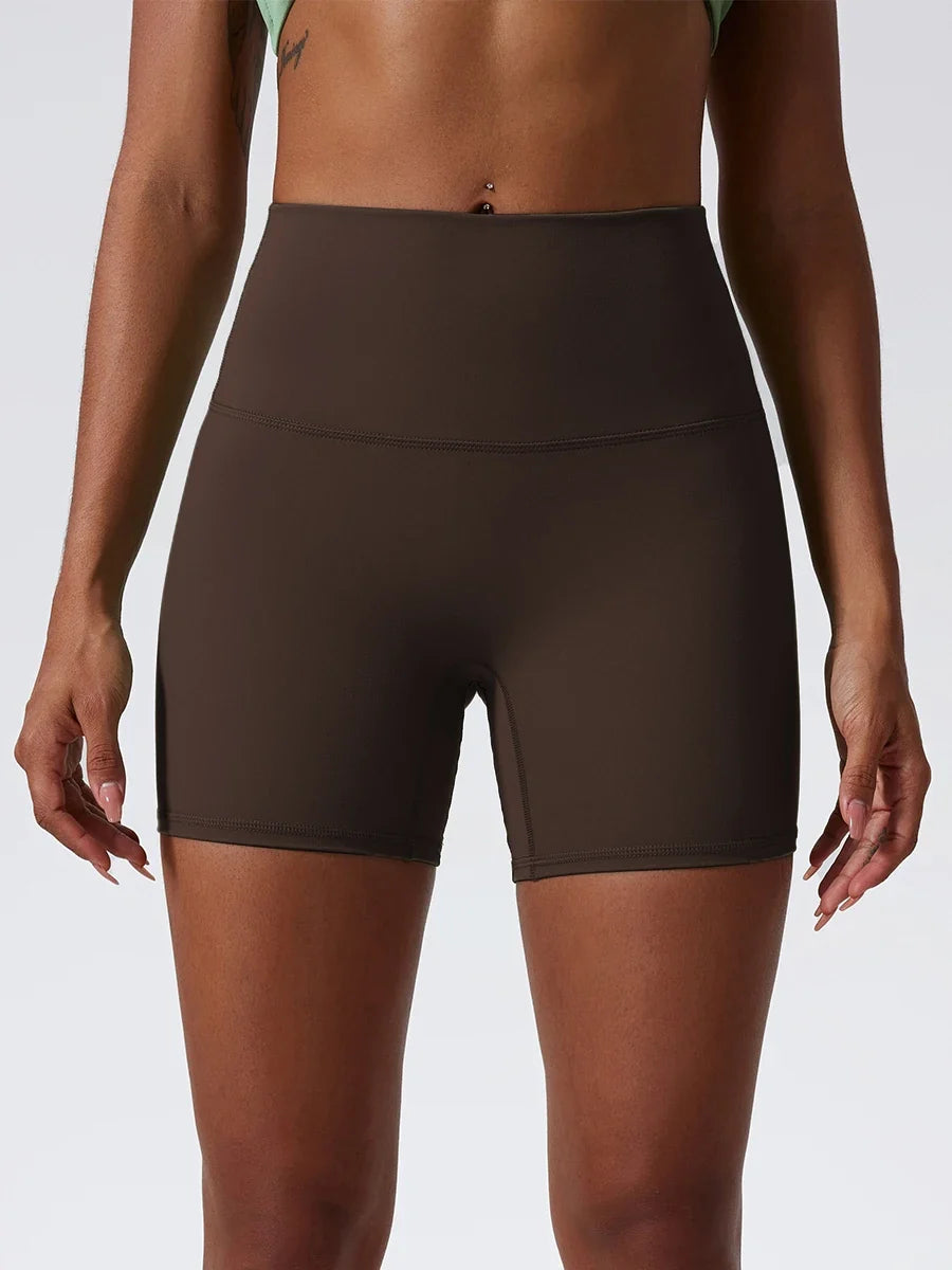 Hearuisavy Summer Soft Yoga Shorts Buttock Lift Gym Leggings Women High Waist Sports Shorts Women Running Workout Shorts Female