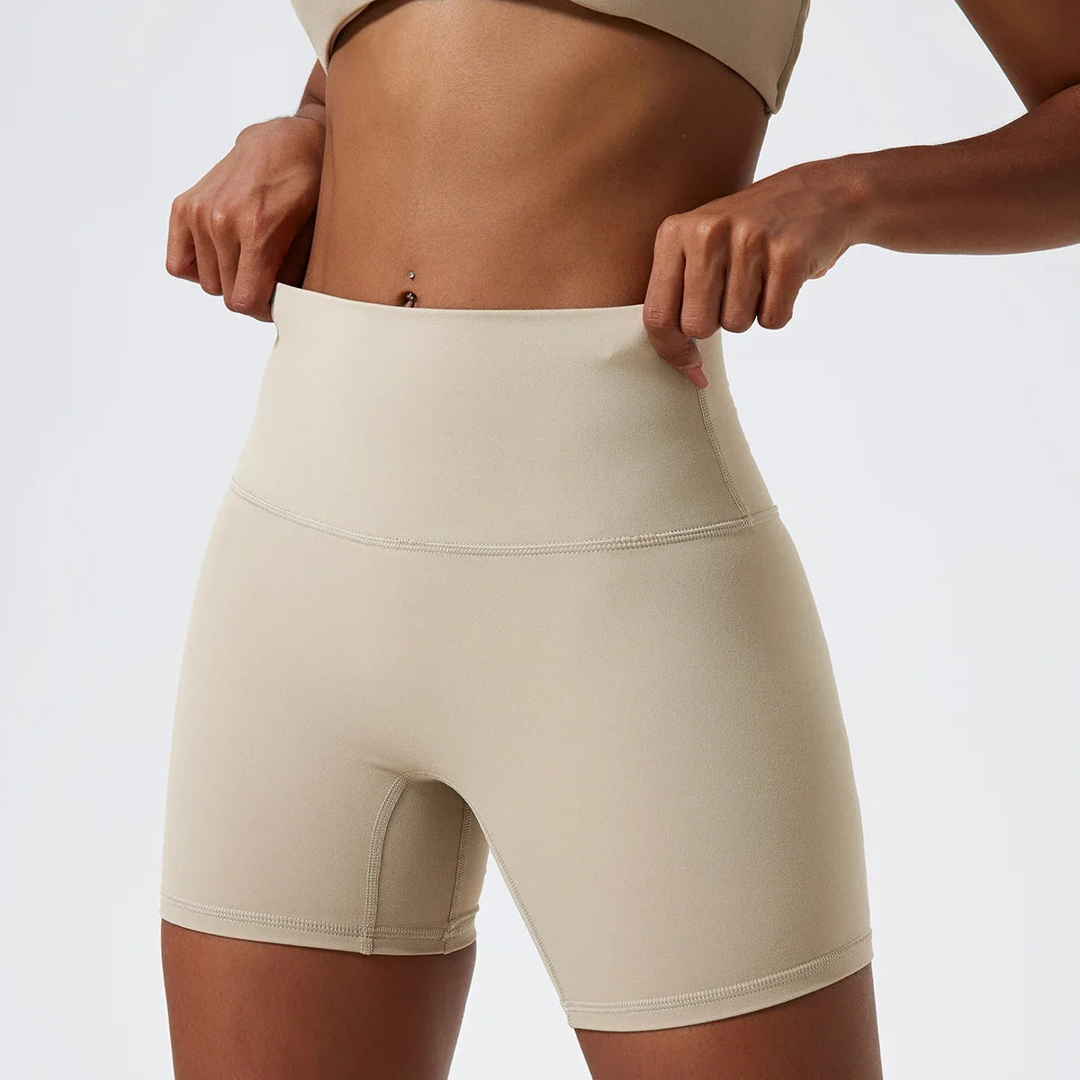 Hearuisavy Summer Soft Yoga Shorts Buttock Lift Gym Leggings Women High Waist Sports Shorts Women Running Workout Shorts Female