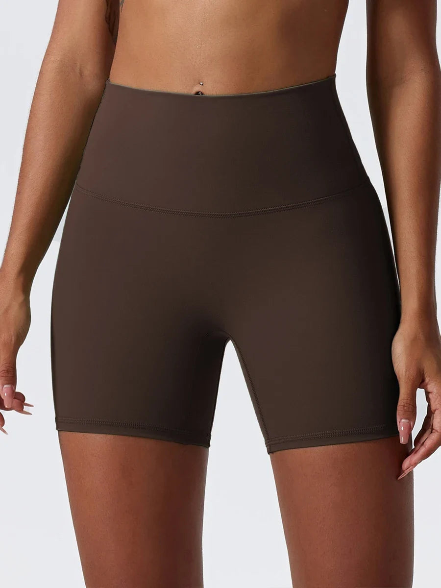Hearuisavy Summer Soft Yoga Shorts Buttock Lift Gym Leggings Women High Waist Sports Shorts Women Running Workout Shorts Female