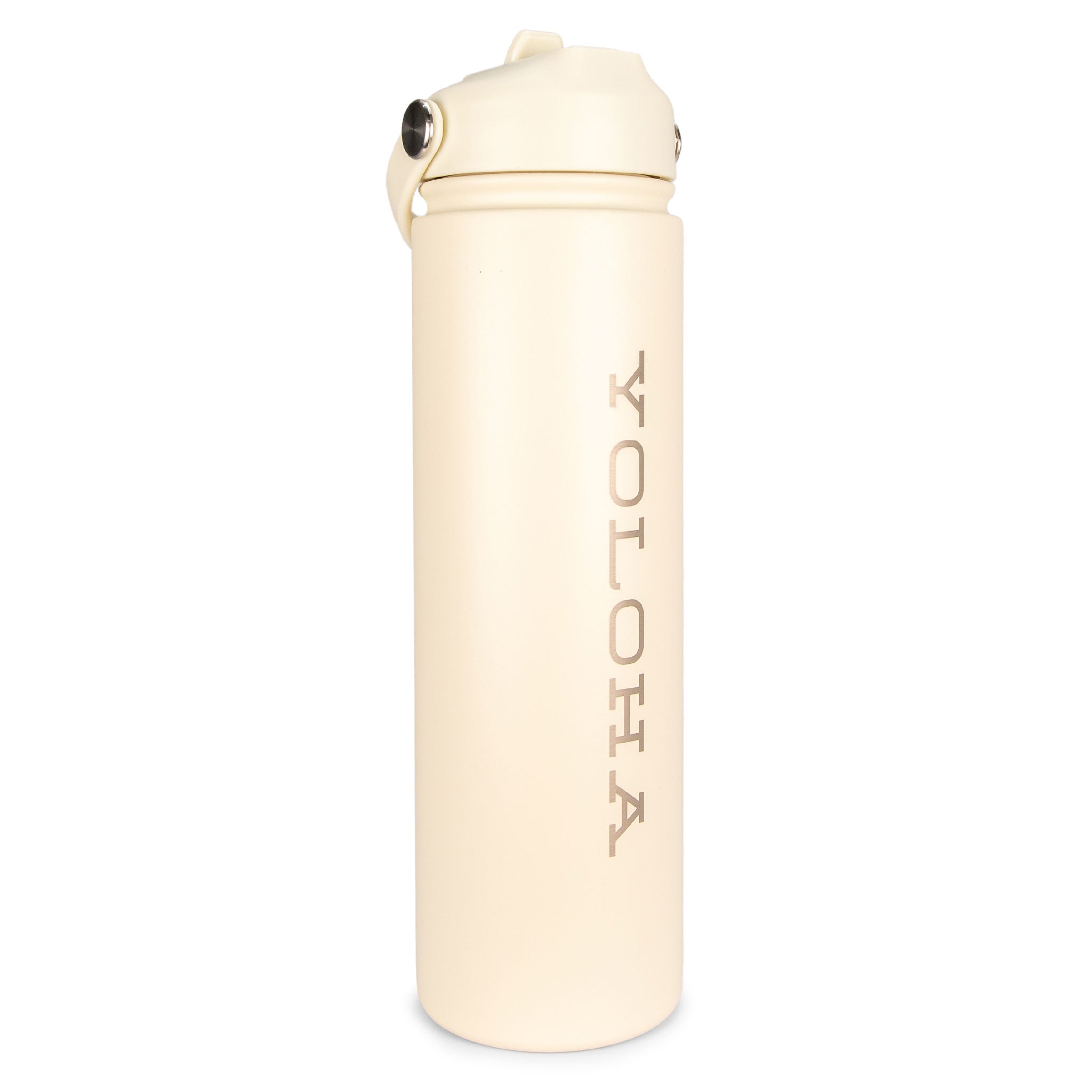 Cream Cork Sleeve Bottle with Flip Straw Lid | 25oz