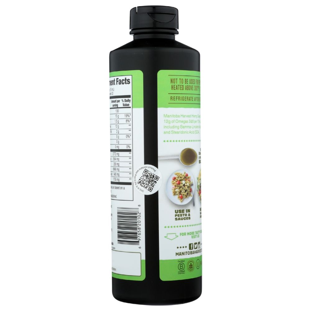 MANITOBA HARVEST: Organic Hemp Seed Oil, 16.9 oz