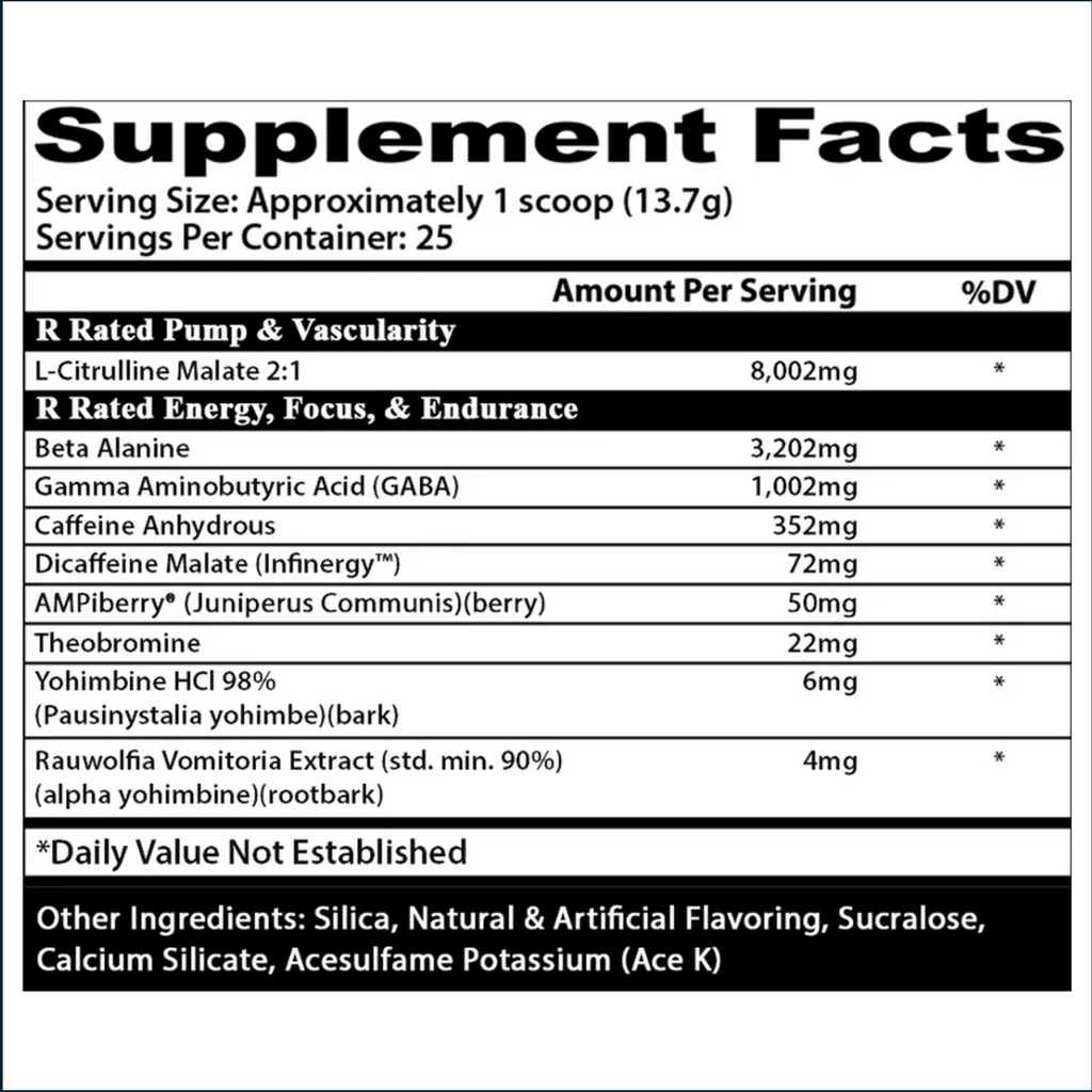 Insane Labz Psychotic Rated R, 25 Servings
