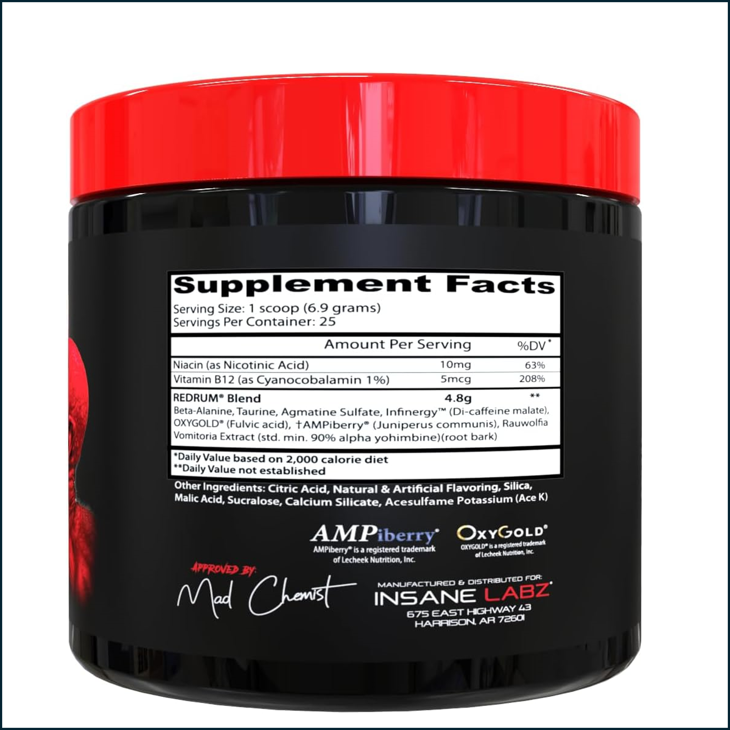 Insane Labz Redrum, 25 Servings