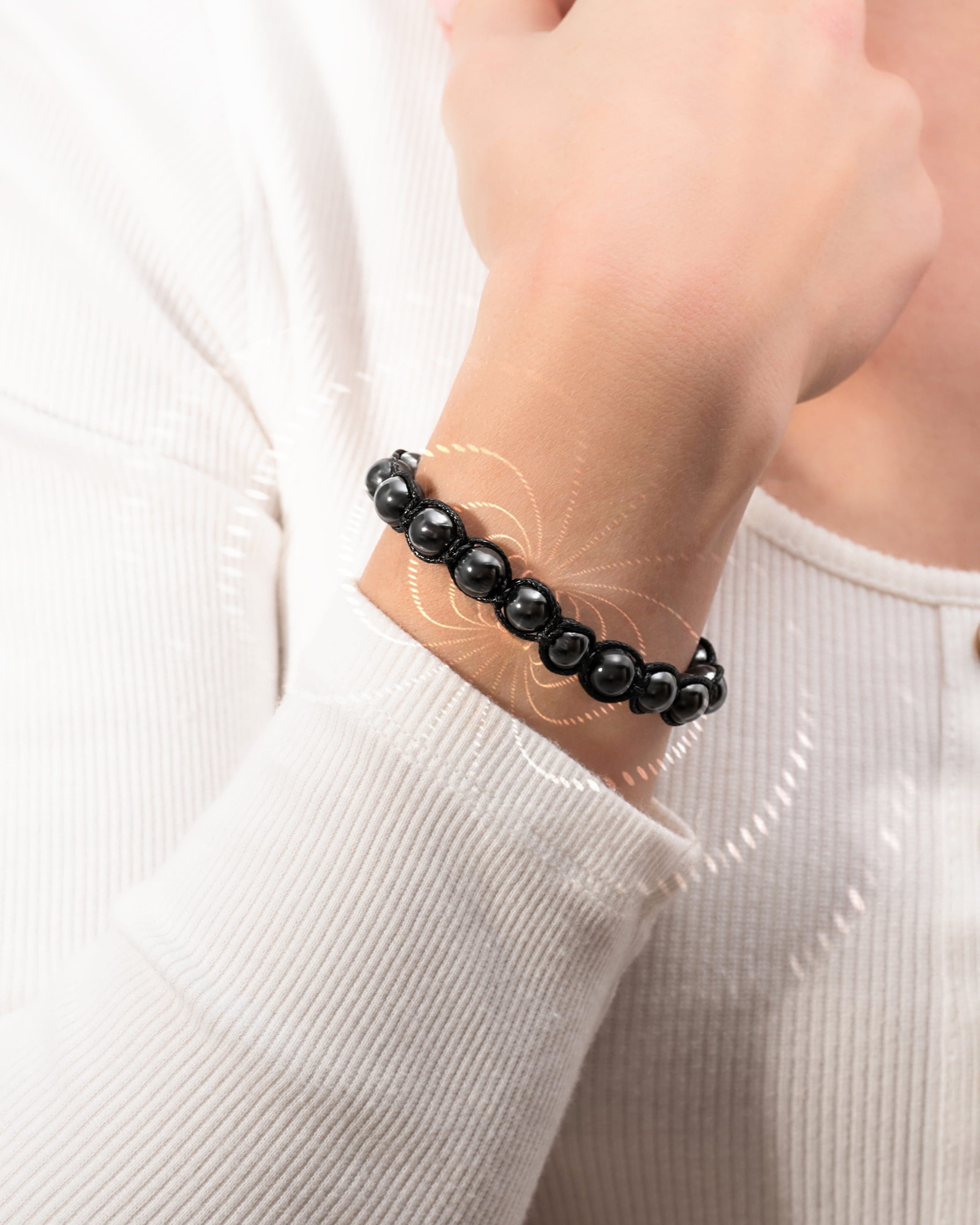 High Power Magnetic Hematite Bracelet Bali Style