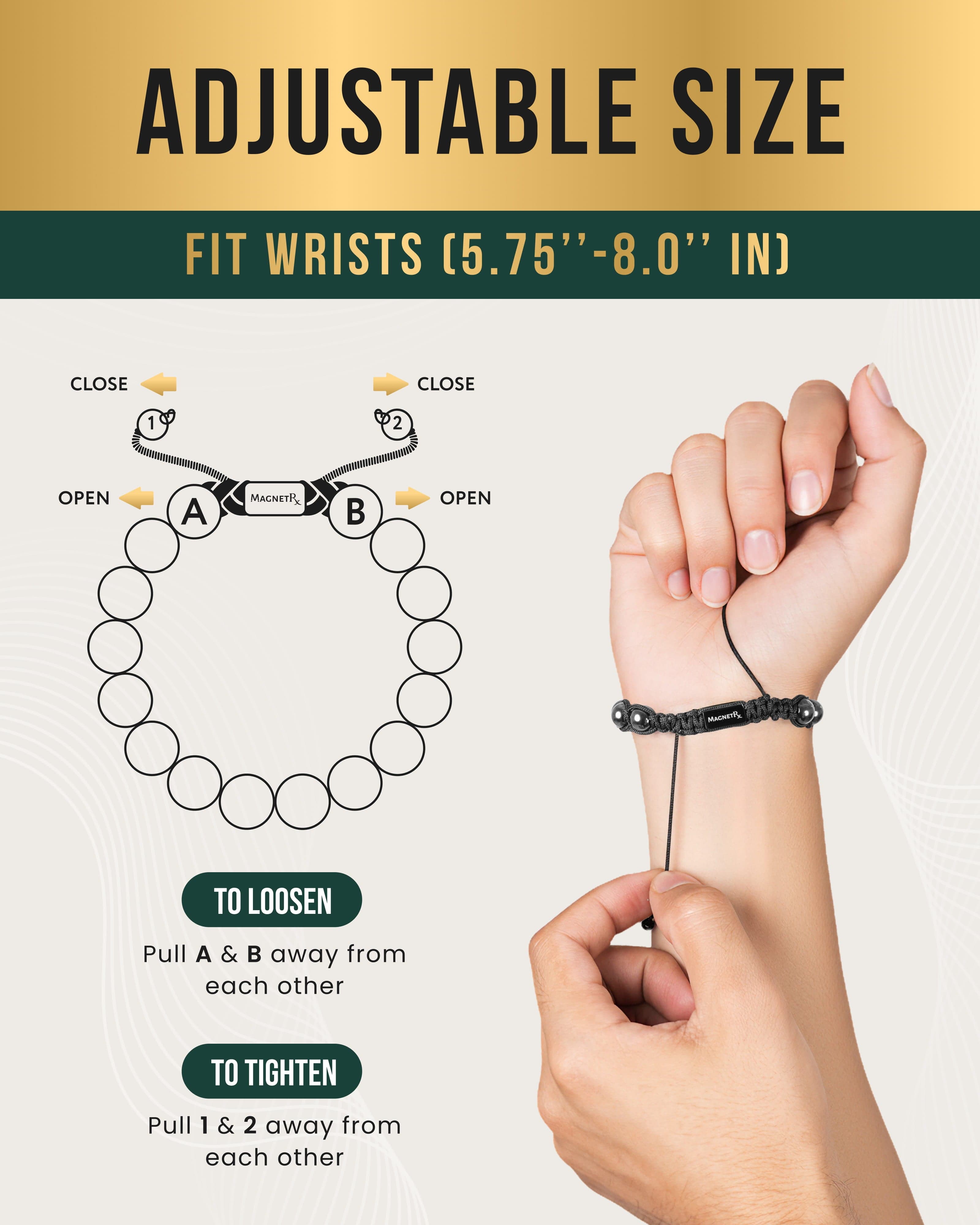 High Power Magnetic Hematite Bracelet Bali Style