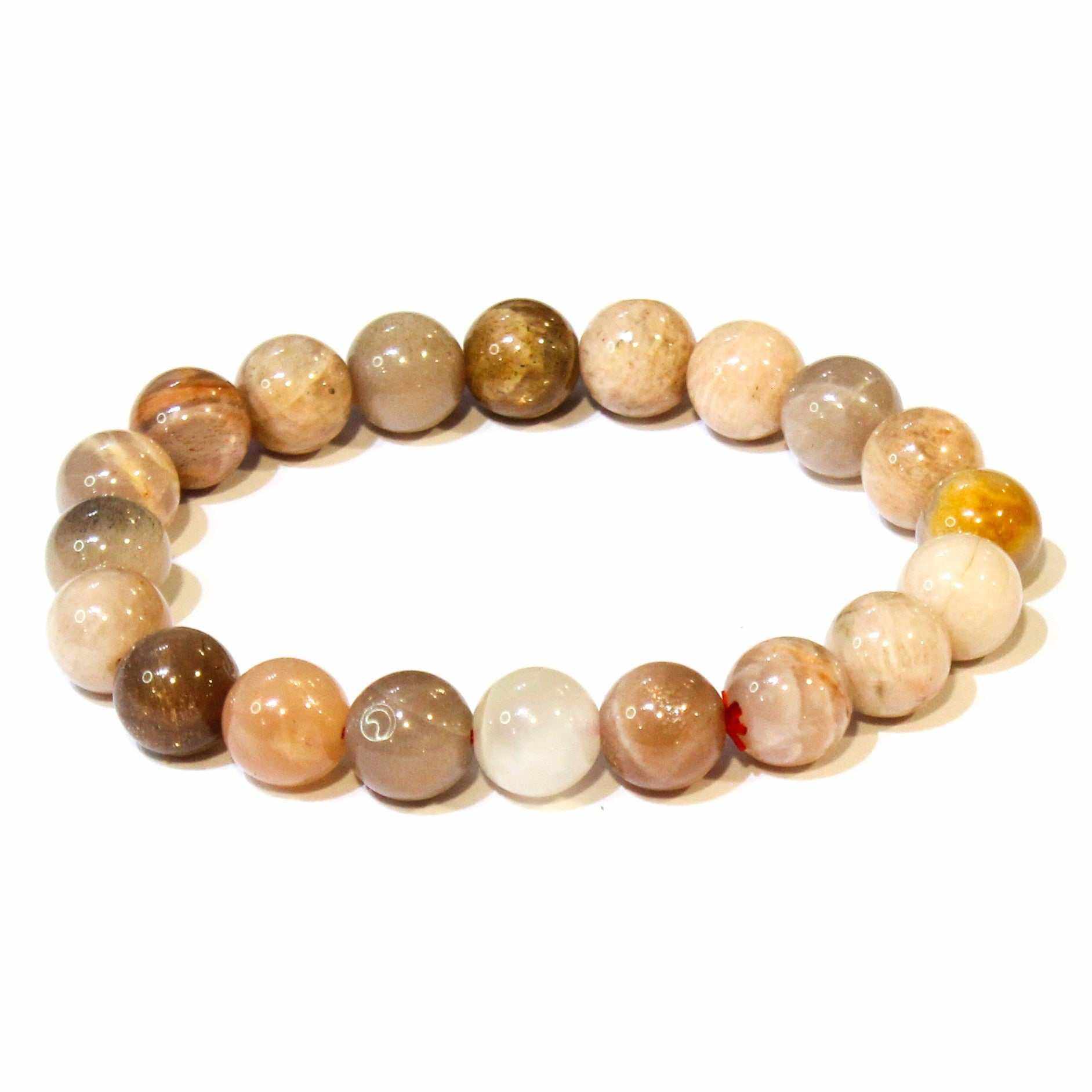 Moonstone Round Bead Bracelet - Traveler's Blessing