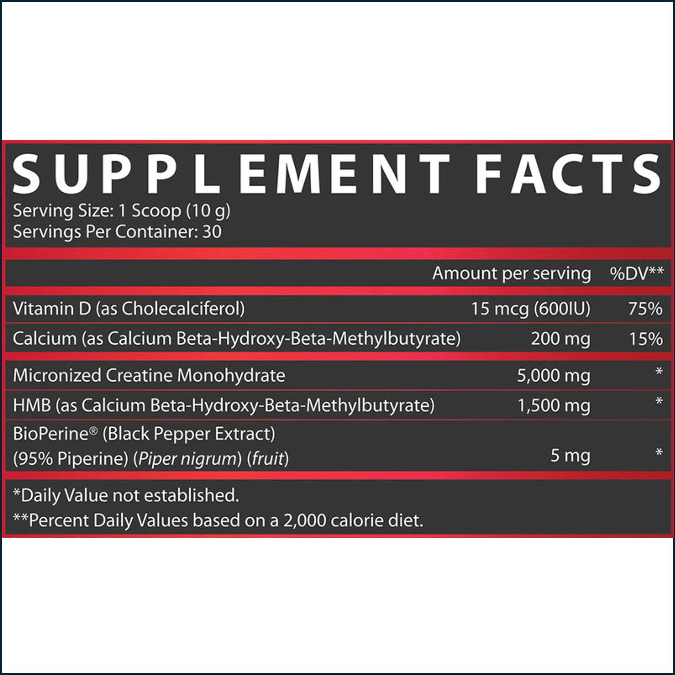 Nutrex Creatine+ HMB, 30 Servings