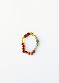 Raw Baltic Sea Amber + Stone Rainbow || Anklet • Bracelet