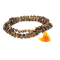 Tiger Eye 108 Bead Prayer Mala Necklace For Meditation