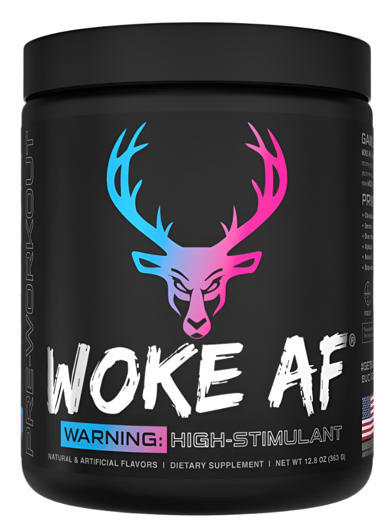 Bucked Up WOKE AF High-Stimulant Pre-Workout - Intense Energy & Focus