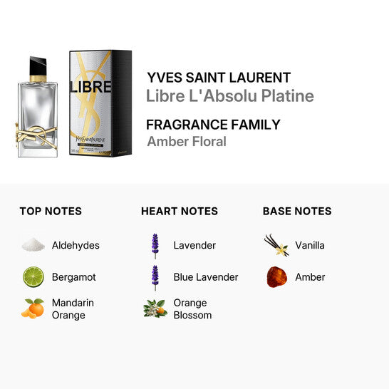 Yves Saint Laurent Libre L’Absolu Platine Parfum Spray – 3.0 oz (90 ML)